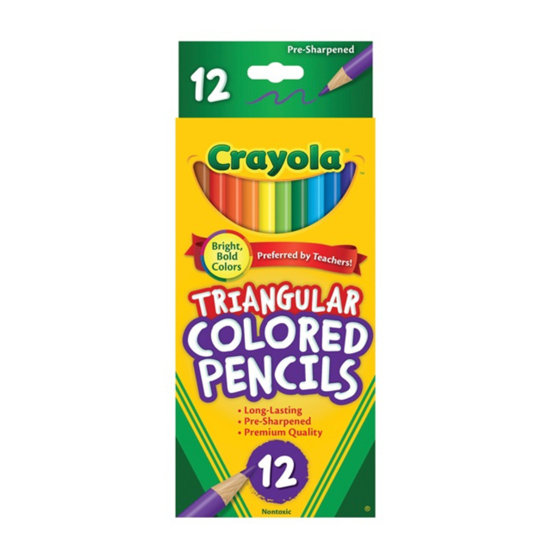 Crayola Triangular Coloured Pencils – Pack of 12