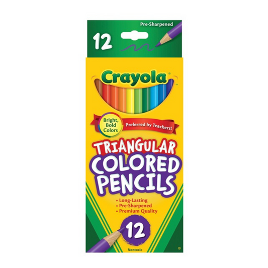 Crayola Triangular Coloured Pencils – Pack of 12