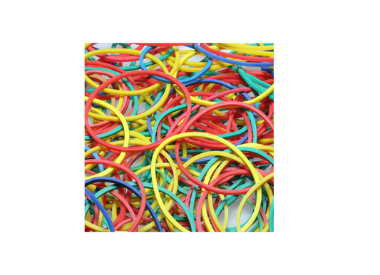 Coloured Elastic - Pack of 4