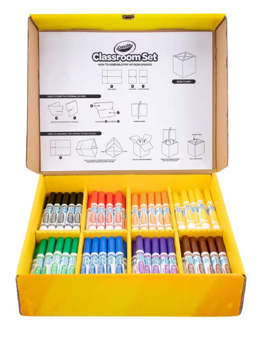 Crayola Washable Markers Classroom Pack 120 Pieces