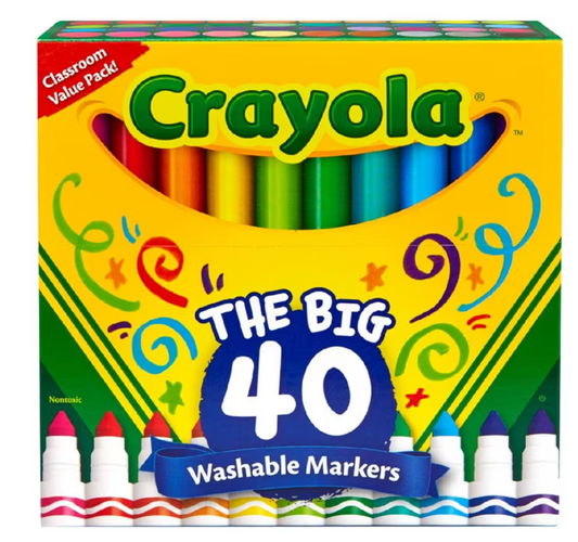 Crayola The Big 40 Washable Markers