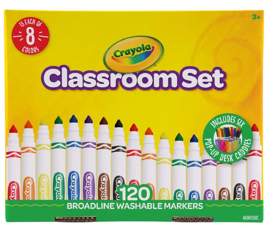 Crayola Washable Markers Classroom Pack 120 Pieces